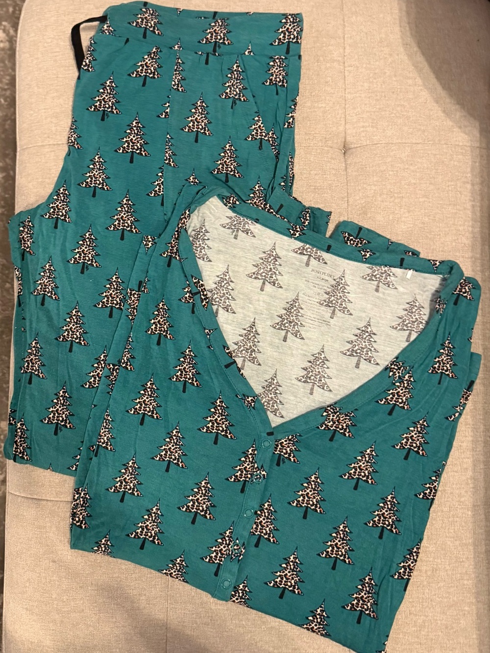 Women’s Posh Peanut Long Sleeve Pjs XL